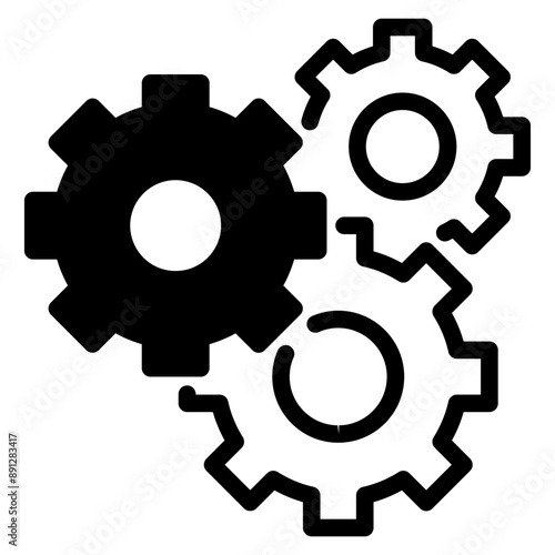 Setting gear icon. Gear wheel icon set. Cogwheel group. Cogwheel. Gears design collection on white background. Gear wheel icons.