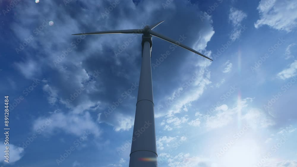 Wind Turbine on Onshore Wind Farm Wind Turbine on Onshore Wind Farm