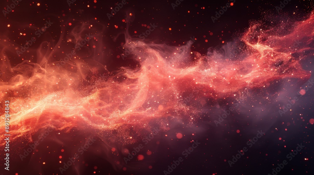 Abstract Red and Gold Glitter Sparkles Background. Abstract Red and Gold Glitter Sparkles Background.