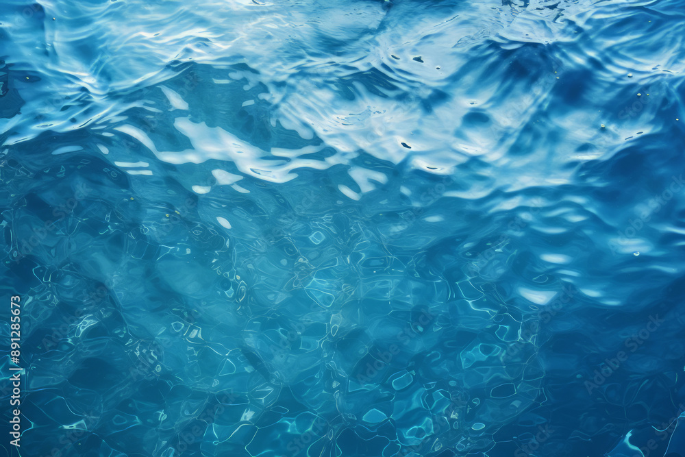Processed collage of blue water waves texture in sunlight. Background for banner, backdrop Processed collage of blue water waves texture in sunlight. Background for banner, backdrop