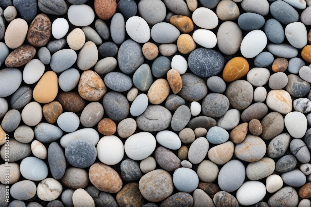 Processed collage of sea shore pebbles texture. Background for banner, backdrop or texture Processed collage of sea shore pebbles texture. Background for banner, backdrop or texture