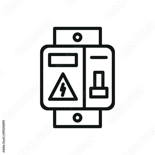 Circuit breaker icon vector design templates simple and modern