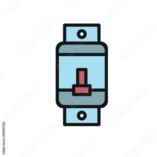 Circuit breaker icon vector design templates simple and modern