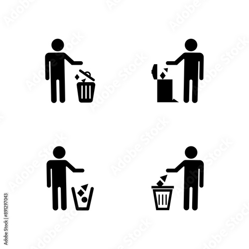 rubbish bin illustration