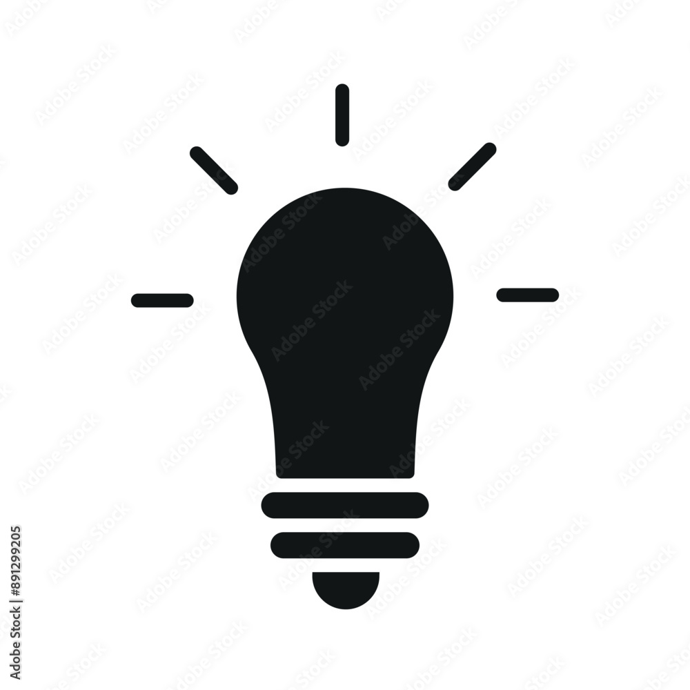 Light bulb icon vector design templates simple and modern Light bulb icon vector design templates simple and modern