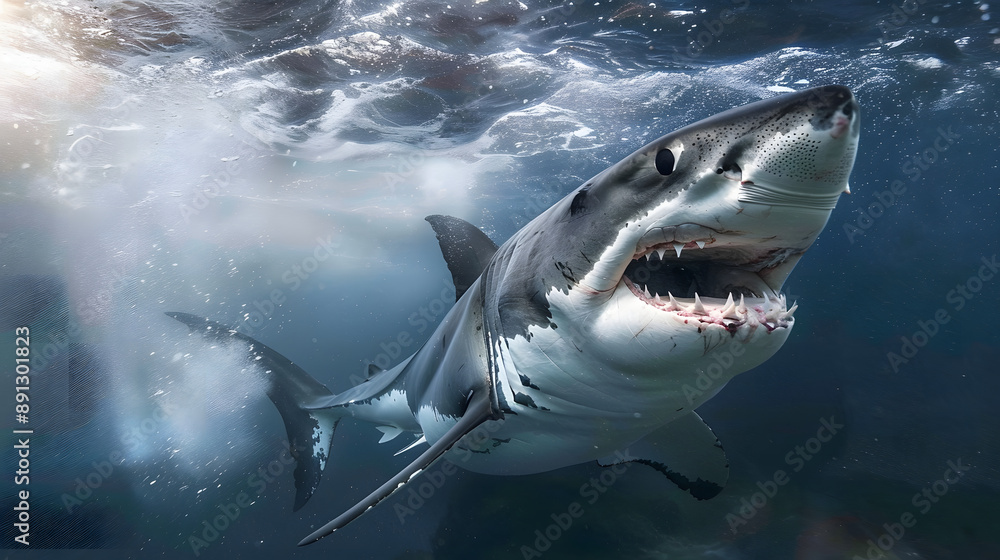 Fototapeta premium great white shark