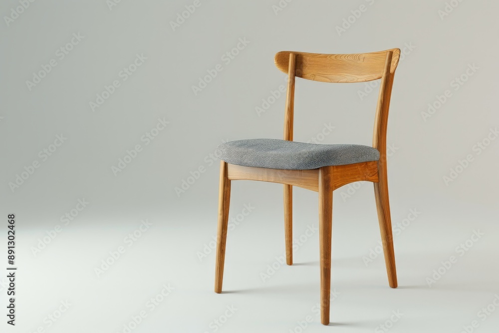 Modern chair standing on white background Modern chair standing on white background