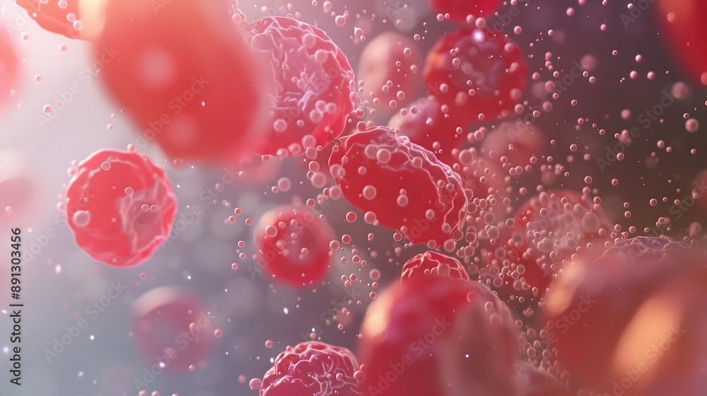 Detailed Illustration of Blood Cell: Crucial Element in the Circulatory System and Biomedical Research Detailed Illustration of Blood Cell: Crucial Element in the Circulatory System and Biomedical Research