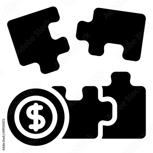  Puzzle Solid Icon