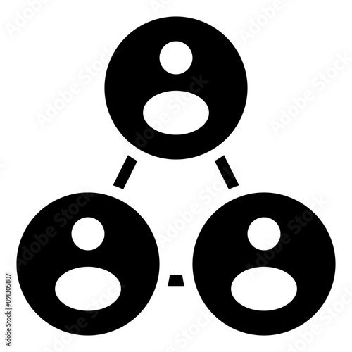 Team Management Glyph Icon