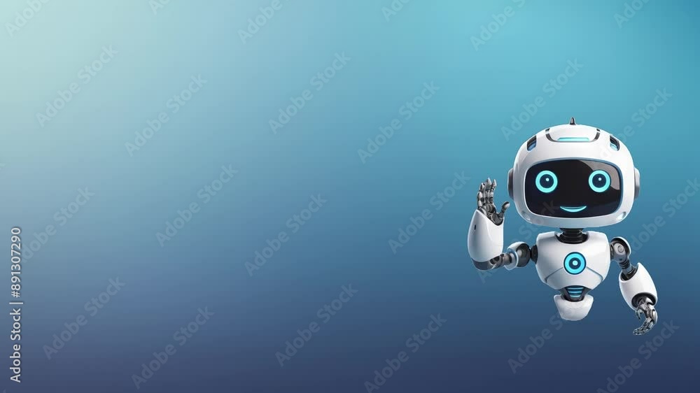 AI Chatbot Virtual Assistant: Futuristic Technology with Copy Space AI Chatbot Virtual Assistant: Futuristic Technology with Copy Space