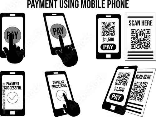 Various types of payments using mobile phones