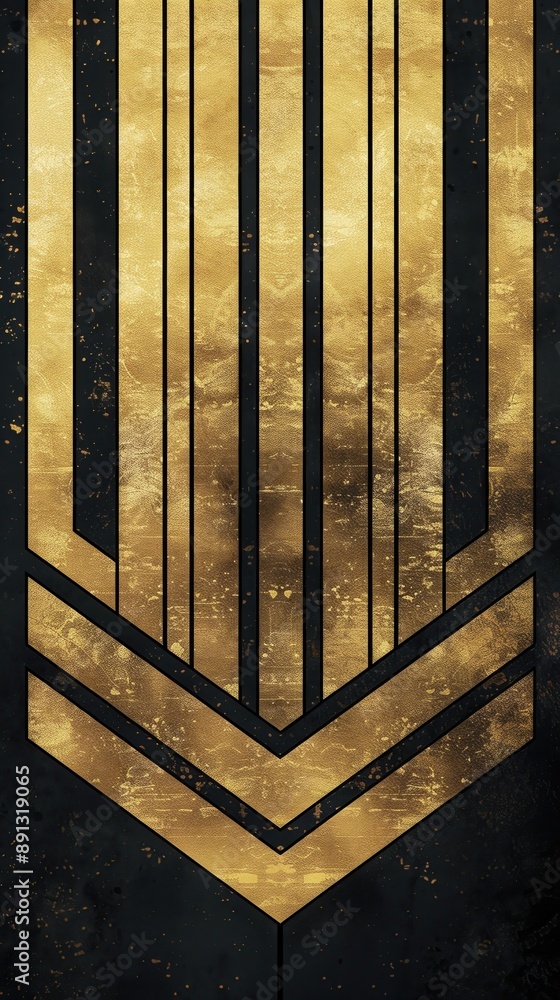 Elegant Gold and Black Geometric Pattern Design Elegant Gold and Black Geometric Pattern Design
