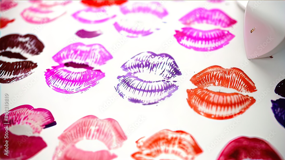 lipstick kiss prints, fashion world print format, cosmetics and perfumes lipstick kiss prints, fashion world print format, cosmetics and perfumes