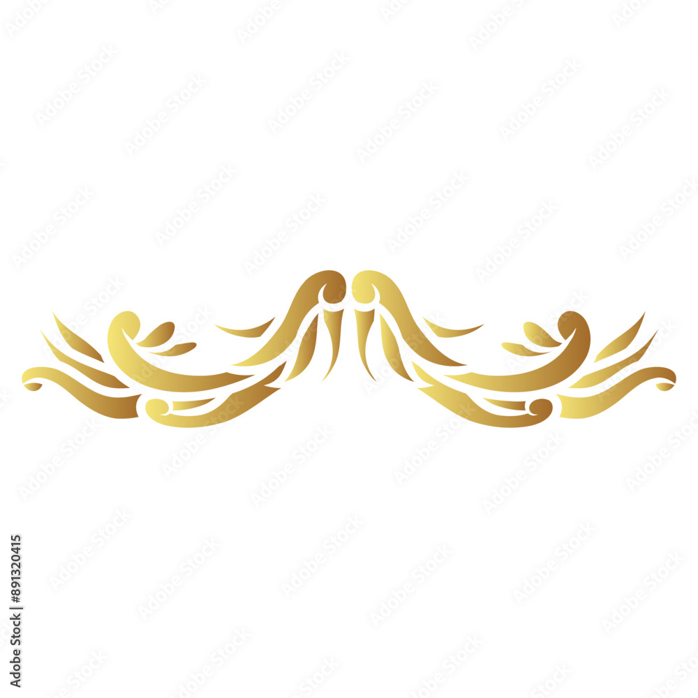 golden swirl foliage ornament golden swirl foliage ornament