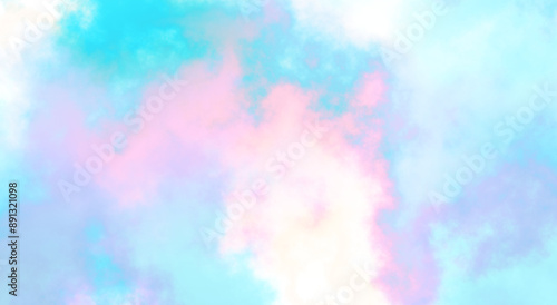 Isolate magic rainbow colours fog and clouds on transparent backgrounds specials effect 3d render png. Heaven unicorn clouds.