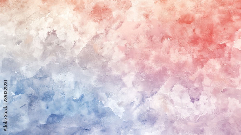 Fototapeta premium A delicate watercolor background with soft, flowing colors blending into each other.