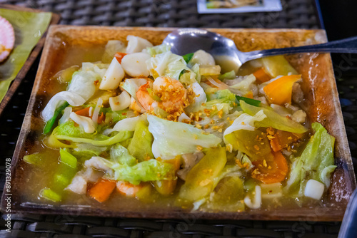 a delicious plate of veggies  photo