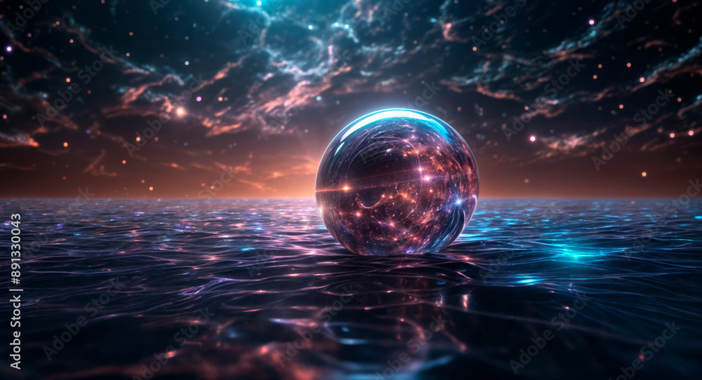 Abstract Background with 3D Spheres Abstract Background with 3D Spheres