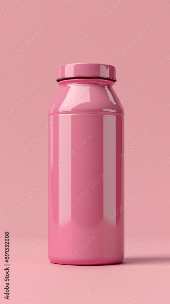 A pink bottle with a clear top A pink bottle with a clear top