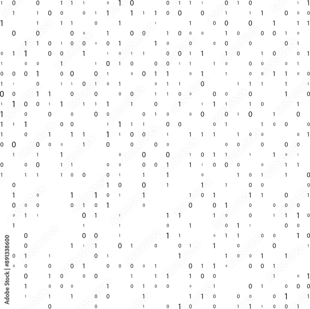 Binary code matrix. The background on the screen consists of the numbers 0 and 1. Binary code matrix is a symbol of digital information and cyberspace. Matrix background. Computer and technology. Binary code matrix. The background on the screen consists of the numbers 0 and 1. Binary code matrix is a symbol of digital information and cyberspace. Matrix background. Computer and technology.