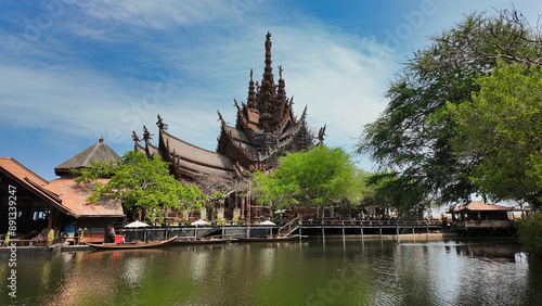 Sanctuary of Truth by the Water on a Sunny Day