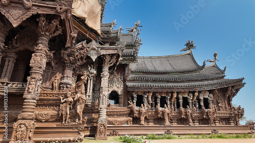 Detailed Carvings of the Sanctuary of Truth
