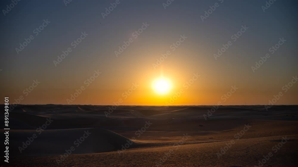 4K Time lapse of sunset sunrise with beautiful cloud color in the desert sand dune.
4K Time lapse of sunset sunrise with beautiful cloud color in the desert sand dune.