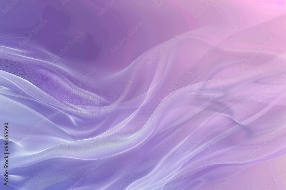 Obraz premium Abstract purple and pink gradient background with flowing fabric