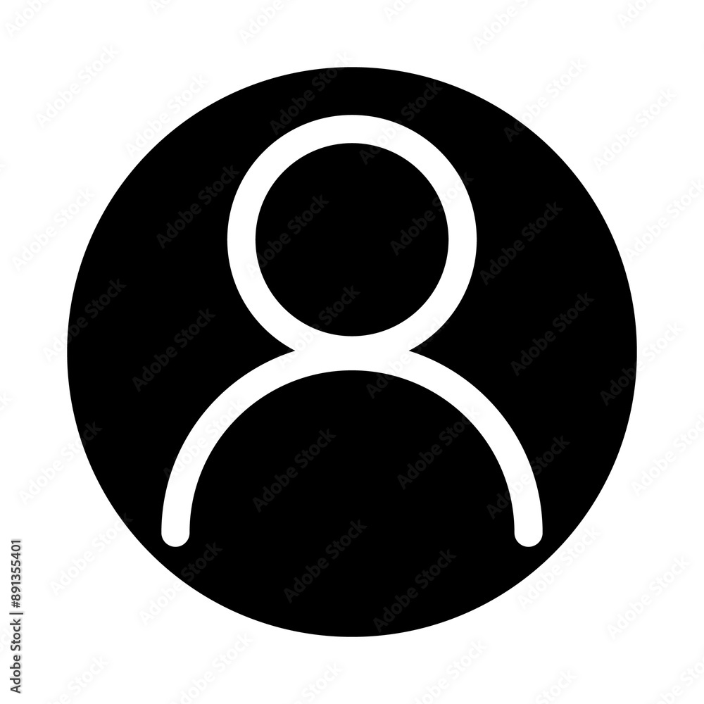 Illustration showing a black icon of a man on a white background
Illustration showing a black icon of a man on a white background