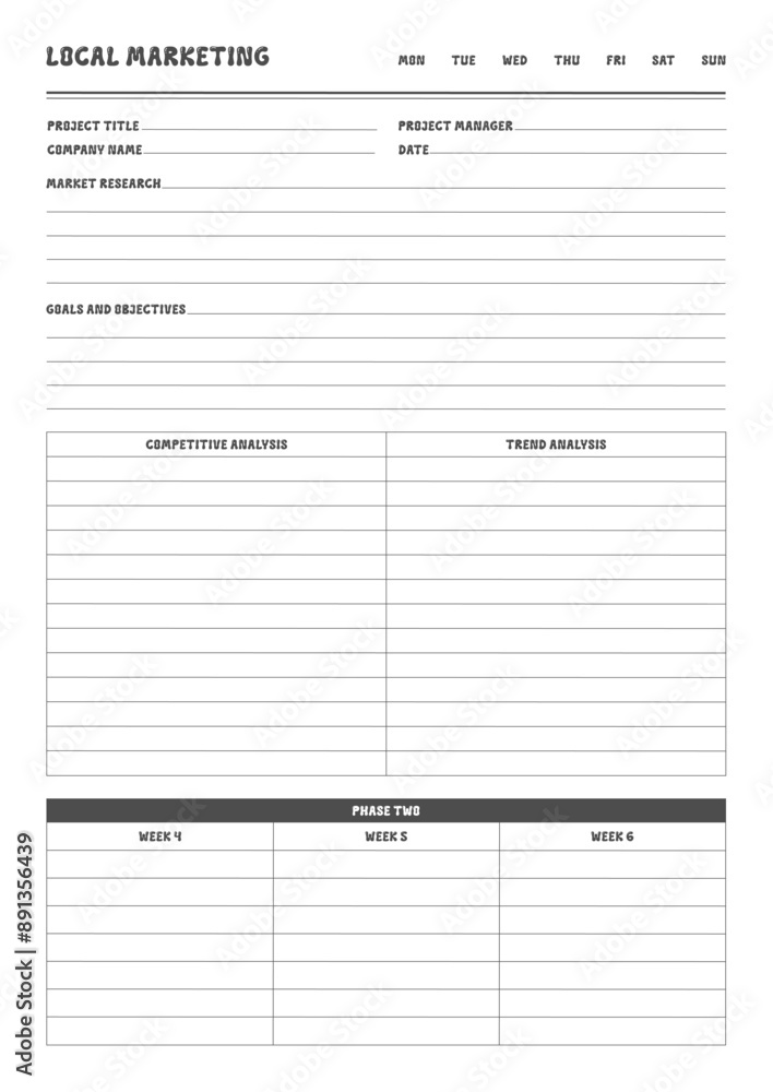 Marketing Planning Page Planner Sheets efficient way to organize & track their marketing activities
Marketing Planning Page Planner Sheets efficient way to organize & track their marketing activities