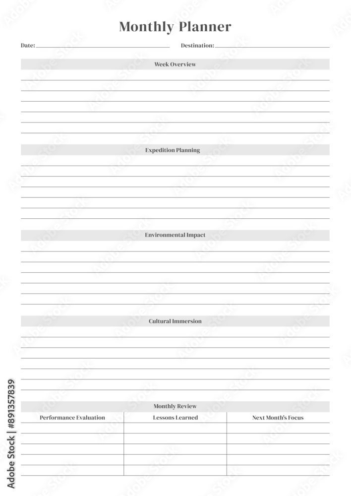 Versatile Generic Planning Pages and Planner Sheets Design Template for daily, weekly, and monthly organization for organizing daily routines and personal goals
Versatile Generic Planning Pages and Planner Sheets Design Template for daily, weekly, and monthly organization for organizing daily routines and personal goals