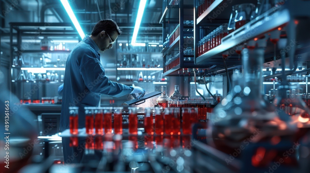 custom made wallpaper toronto digitalThe scientist in the laboratory