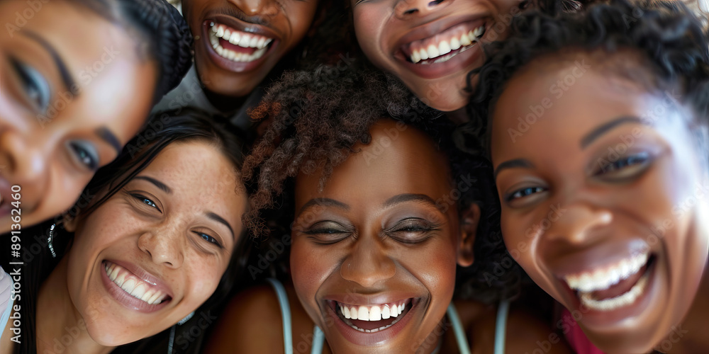 Collective Pride: A tight-knit group of African Americans, smiling and laughing together. Collective Pride: A tight-knit group of African Americans, smiling and laughing together.
