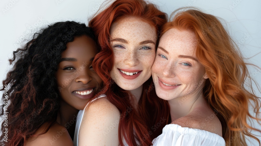 Three Happy Diverse Friends Three Happy Diverse Friends