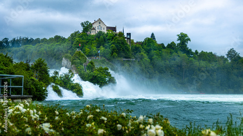 Swiss waterfall Rheinfall