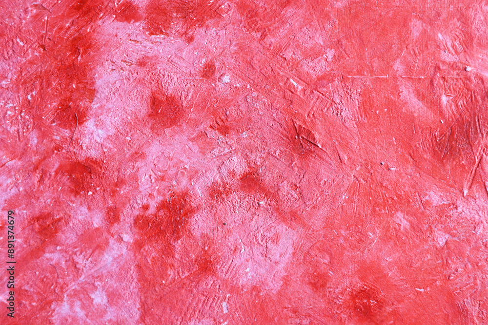 Fondo con texture materica dipinta a tempera di colore rosso cremisi; spazio per testo Fondo con texture materica dipinta a tempera di colore rosso cremisi; spazio per testo