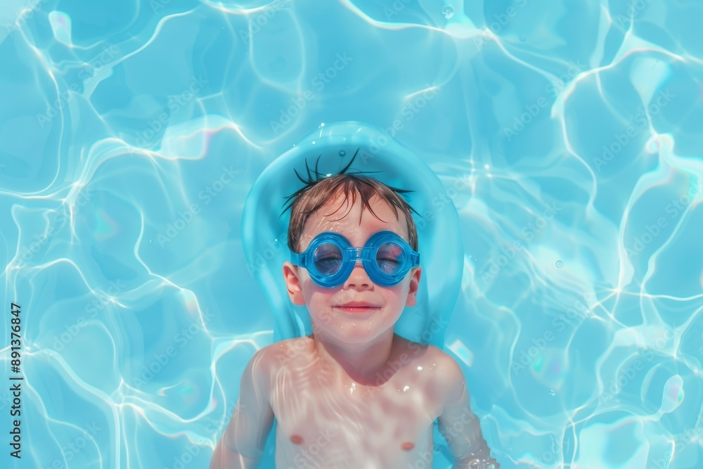 Naklejka premium Peach-colored retro sunglasses. Beautiful simple AI generated image in 4K, unique.