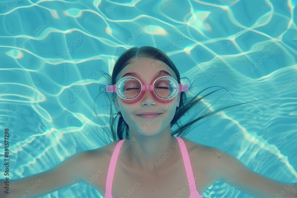 Fototapeta premium Peach-colored retro sunglasses. Beautiful simple AI generated image in 4K, unique.