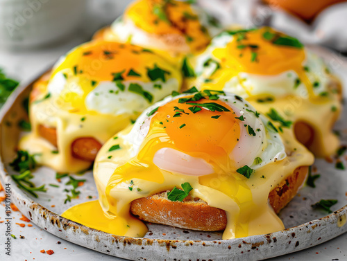 Classic Eggs Benedict with Velvety Hollandaise Sauce