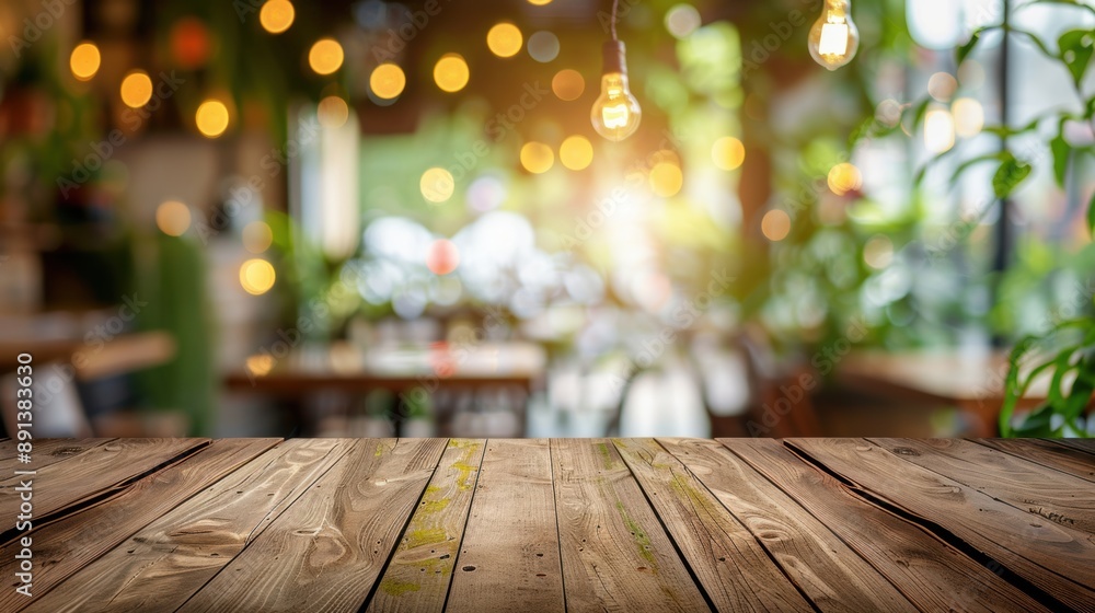Blurred background of a cozy café with warm lighting, focused on a rustic wooden table in the foreground. Blurred background of a cozy café with warm lighting, focused on a rustic wooden table in the foreground.
