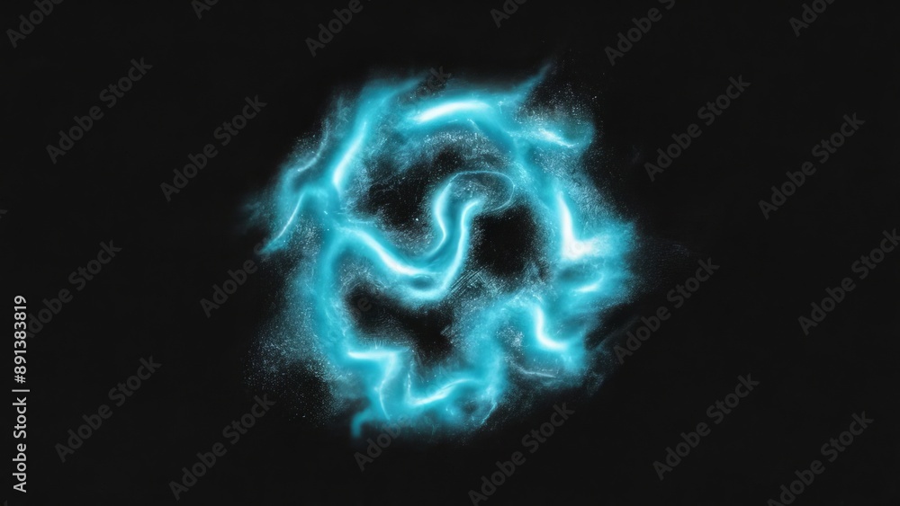 Dark grainy background, glowing blue abstract noise texture shape on black banner poster header backdrop Dark grainy background, glowing blue abstract noise texture shape on black banner poster header backdrop
