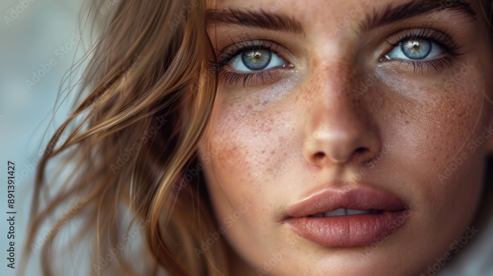 Close Up Portrait of Young Woman Close Up Portrait of Young Woman