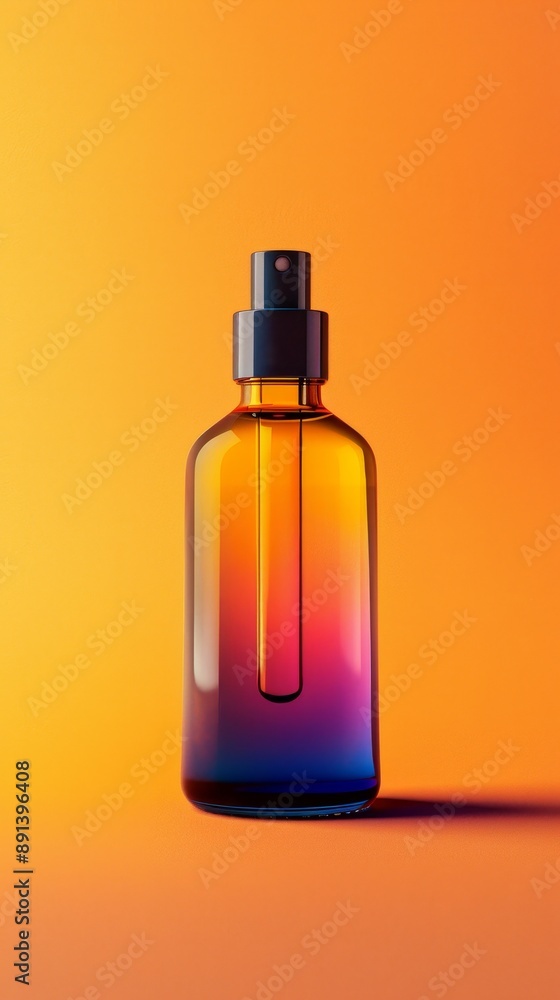 A bottle of perfume is sitting on a table A bottle of perfume is sitting on a table