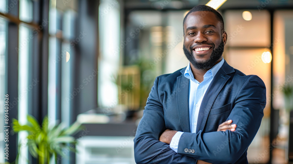 A Confident Smile In The Midst Of A Modern Office A Confident Smile In The Midst Of A Modern Office