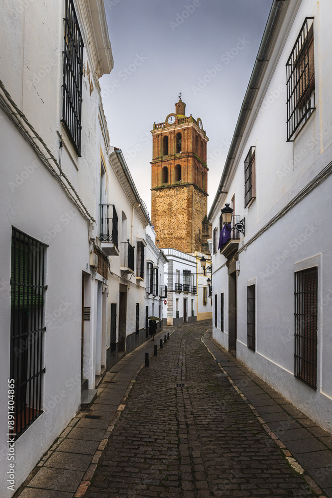 Obraz premium View to the town of Zafra