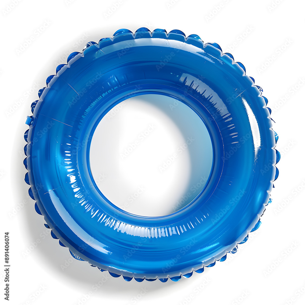 Inflatable Pool Ring top view isolated on white background Inflatable Pool Ring top view isolated on white background