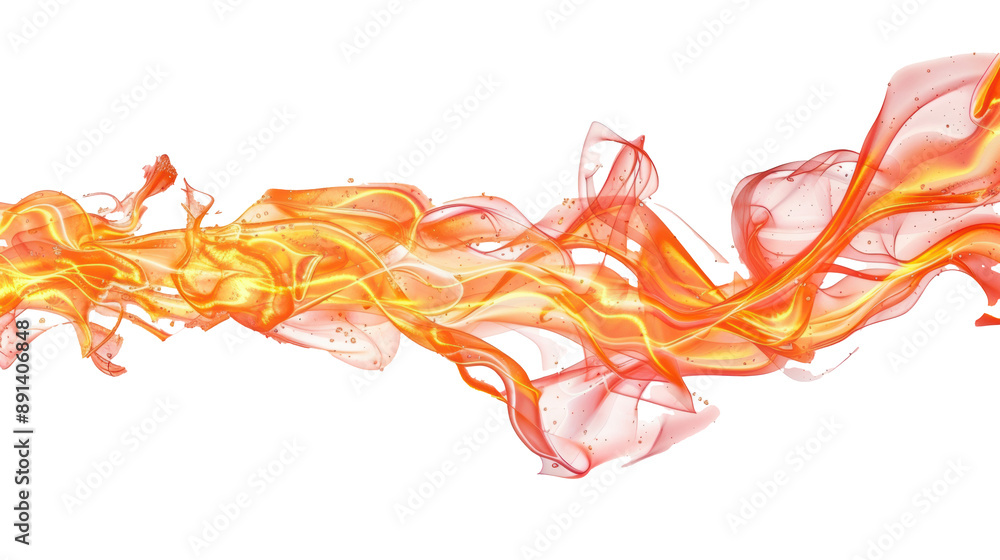 Fototapeta premium PNG Image of Realistic fire flame