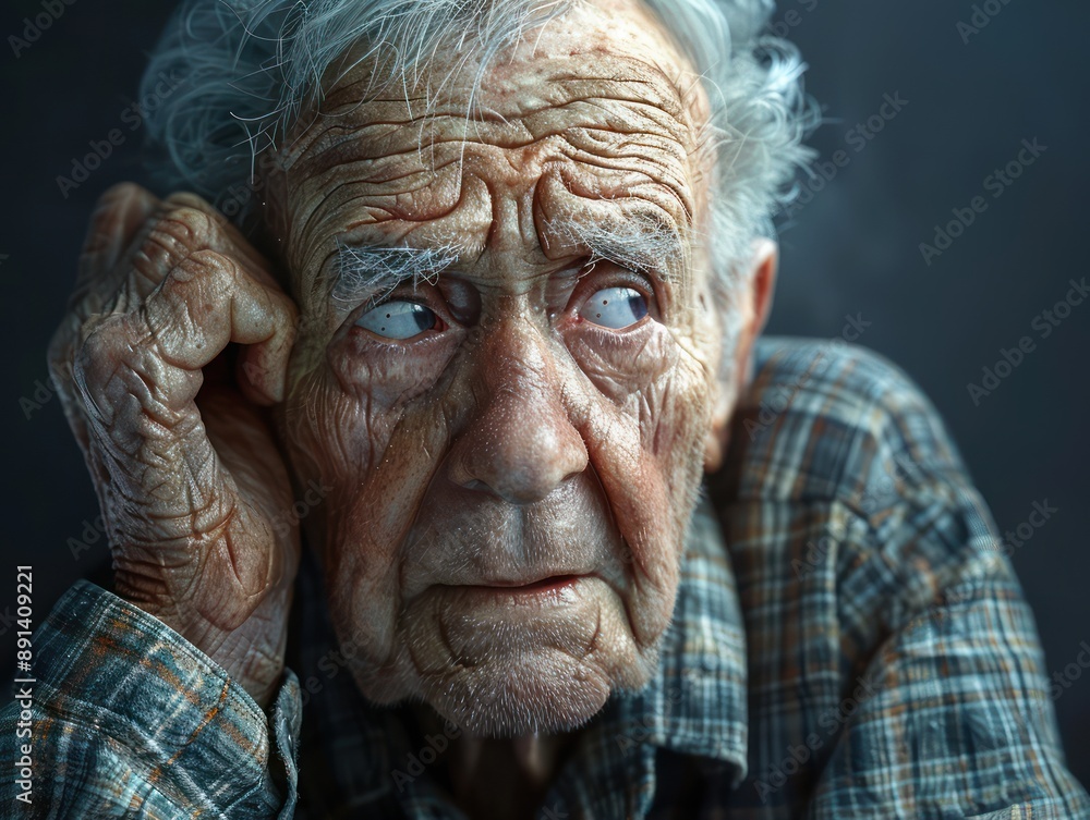 The Weight of Years A Portrait of Aging, Struggle, and Inner Turmoil in a Middle-Aged Man's Eyes This Powerful Image Captures the Raw Emotions of Depression and Life's Challenges, Providing a Glimpse The Weight of Years A Portrait of Aging, Struggle, and Inner Turmoil in a Middle-Aged Man's Eyes This Powerful Image Captures the Raw Emotions of Depression and Life's Challenges, Providing a Glimpse