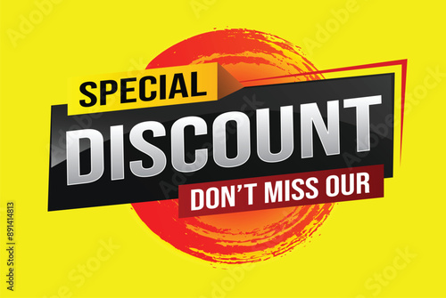 discount special offer poster dont miss out banner graphic design icon logo sign symbol social media website coupon

